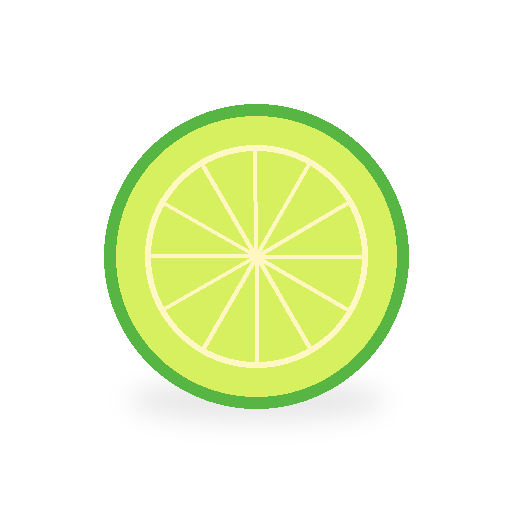 Thin Slice of Fresh Kaffir Lime Leaf, Gently Slapped
