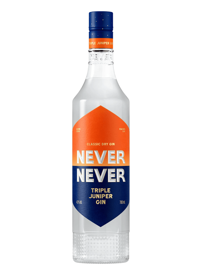 Bouteille de Never Never Triple Juniper Gin – Never Never Distilling Co.