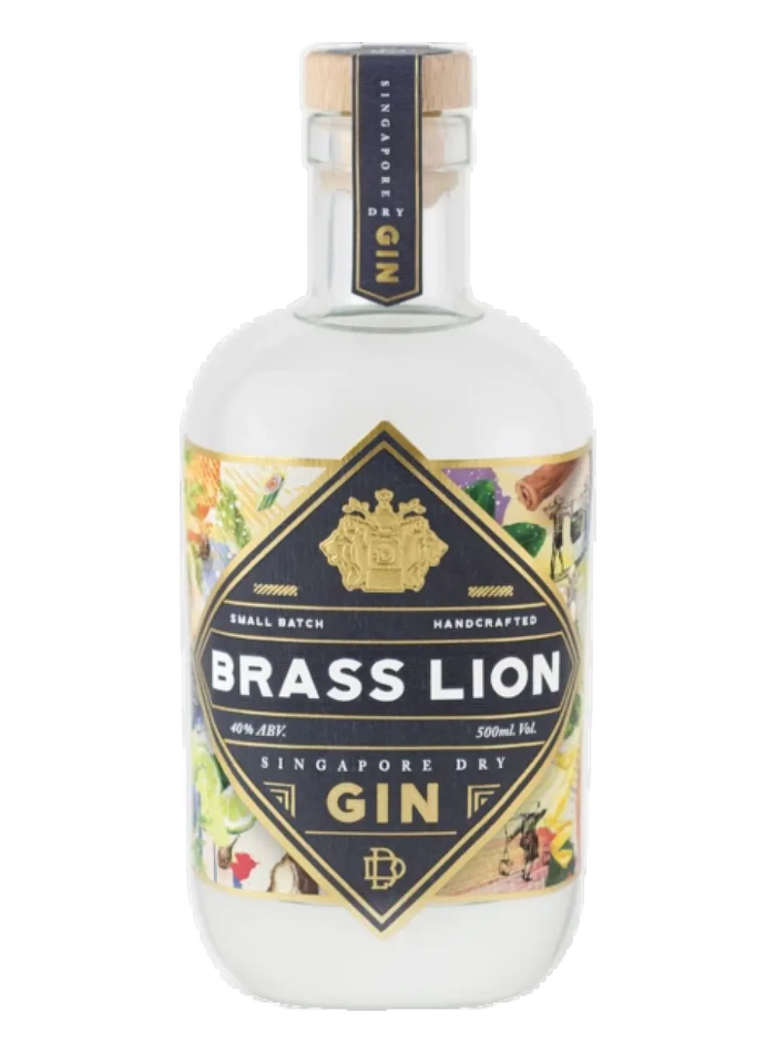 Brass Lion Singapore Dry Gin bottle – Brass Lion Distillery