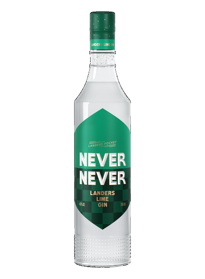 Bouteille de Landers Lime Gin – Never Never Distilling Co.
