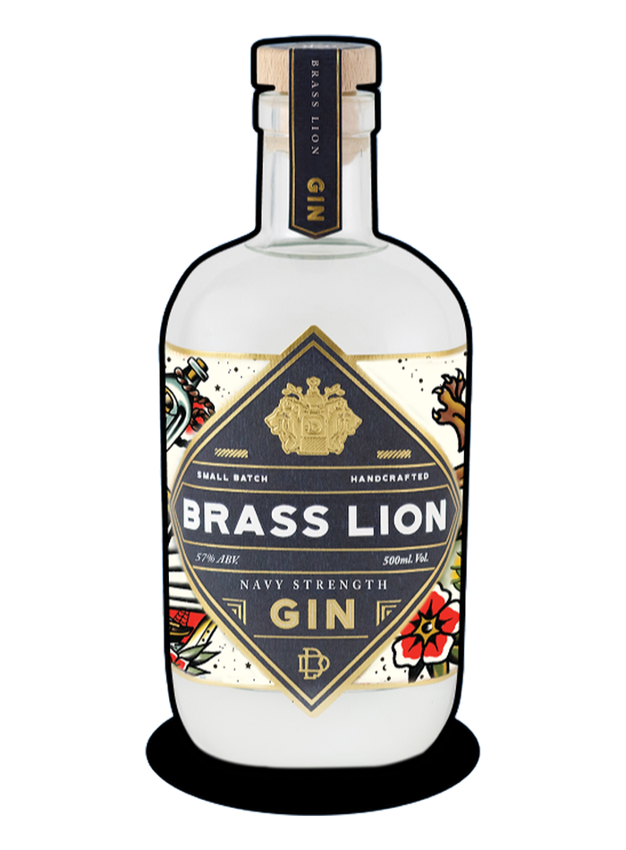 Bouteille de Brass Lion Navy Strength Gin – Brass Lion Distillery
