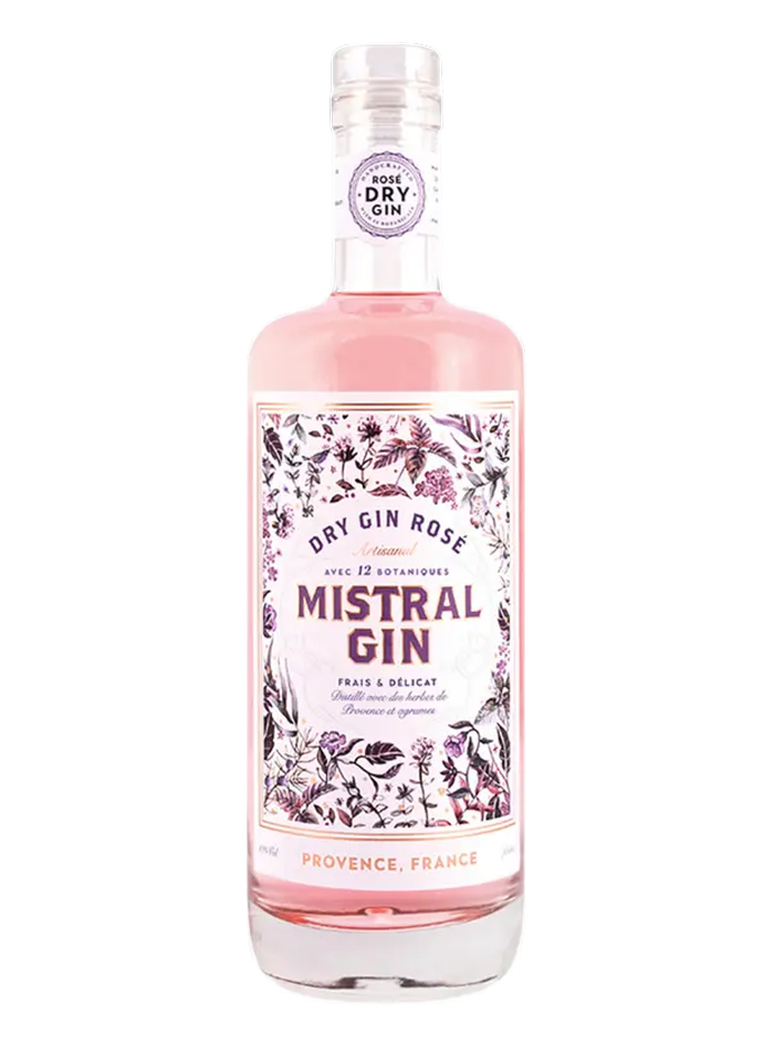 Mistral Rose Dry Gin bottle – Mistral Gin