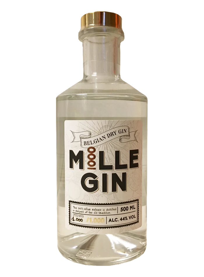 Mille Gin Belgian Dry Gin bottle – Mille Gin