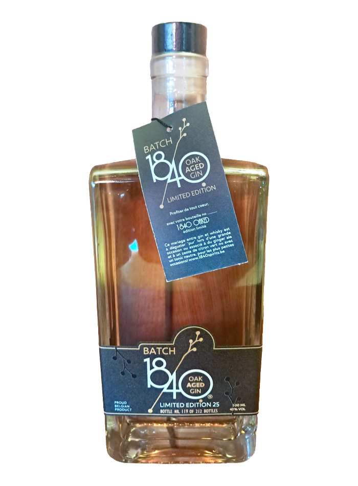 Batch 1840 Oak Gin bottle – Batch 1840