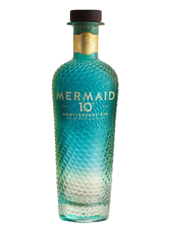 Mermaid 10th Anniversary Gin bottle – Isle of Wight Distillery