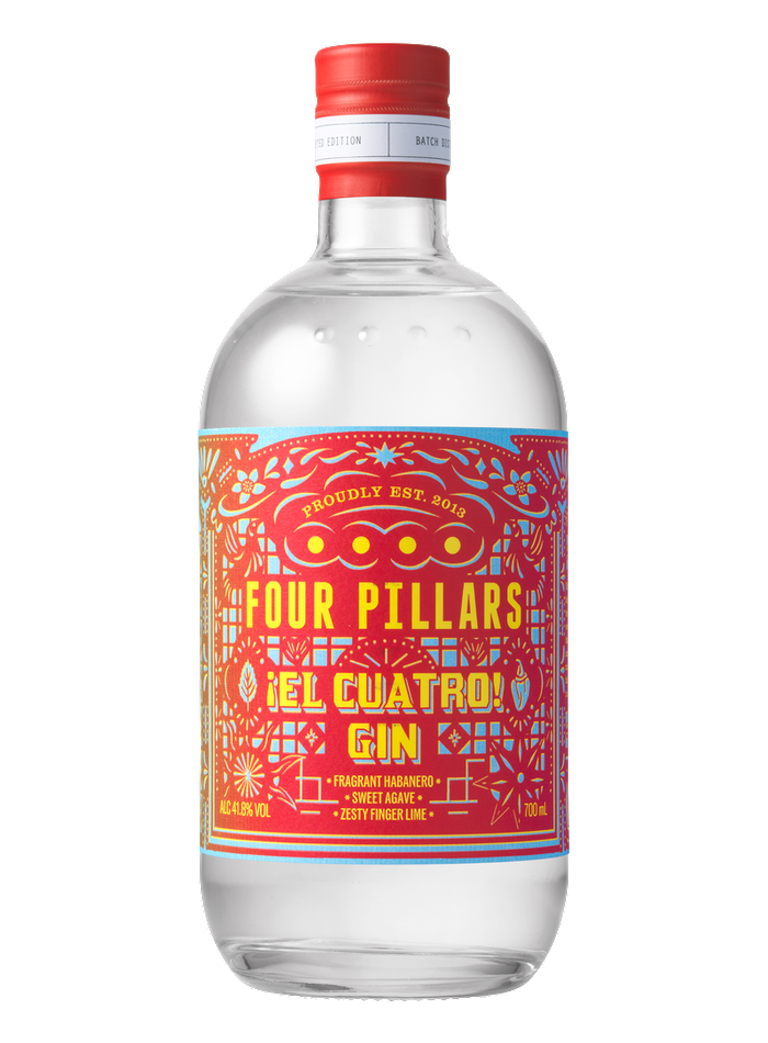 Four Pillars El Cuatro Gin bottle – Four Pillars