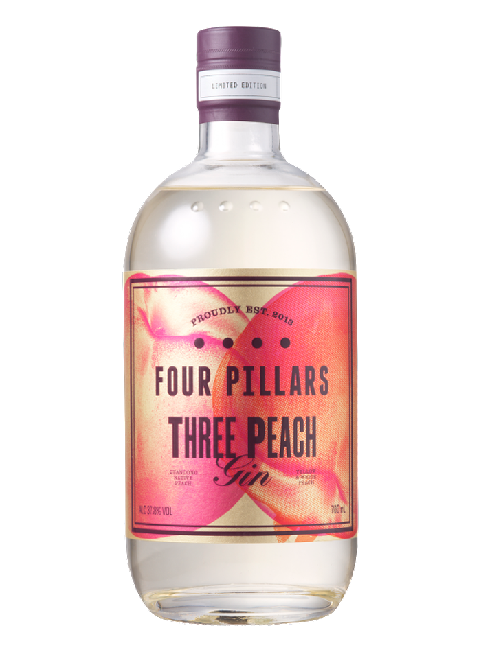 Four Pillars Three Peach Gin bottle – Four Pillars