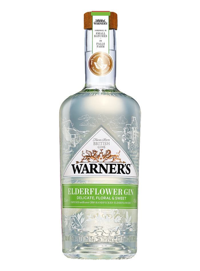 Warner's Elderflower Gin bottle – Warner's