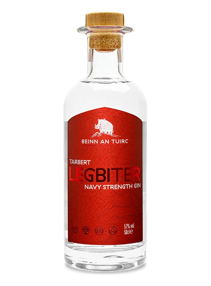 Tarbert Legbiter Navy Strength Gin bottle – Beinn an Tuirc