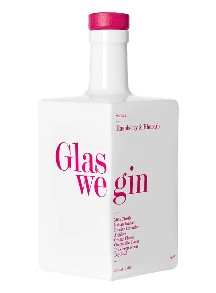 Bouteille de Glaswegin Raspberry & Rhubarb Gin – Glaswegin