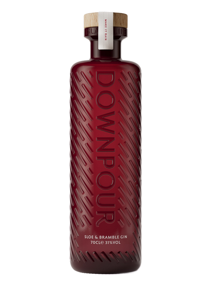 Downpour Sloe & Bramble Gin bottle – North Uist Distillery Co.