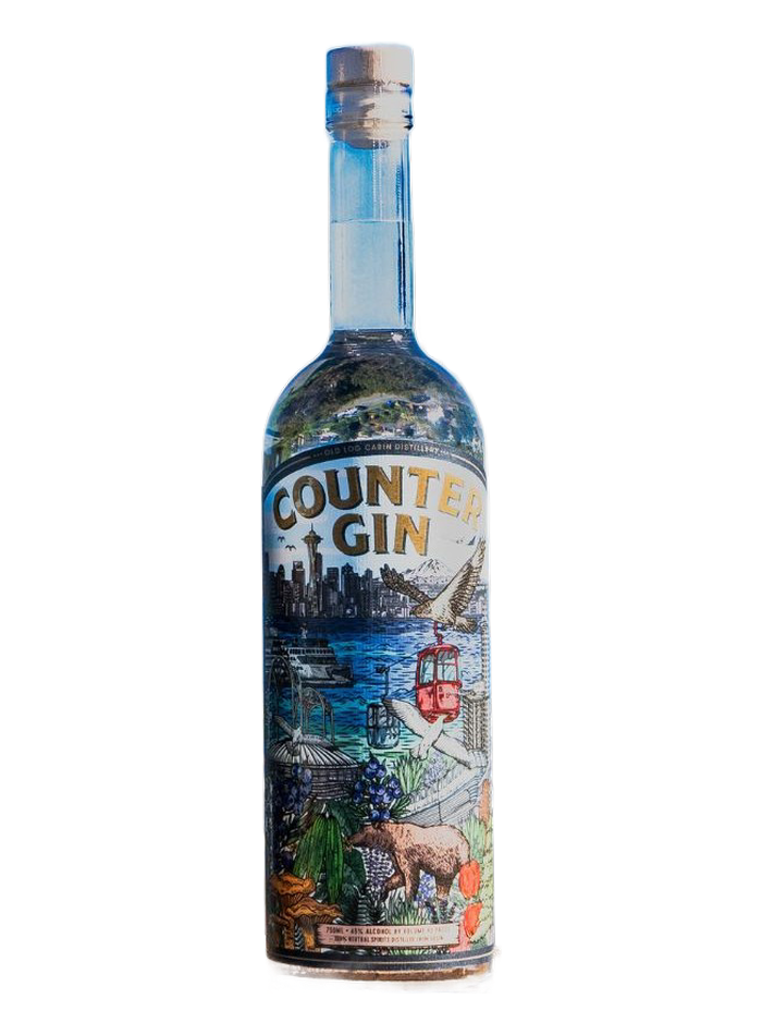 Counter Gin bottle – Old Log Cabin Distillery
