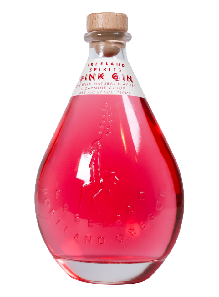 Bouteille de Freeland Pink Gin – Freeland Spirits