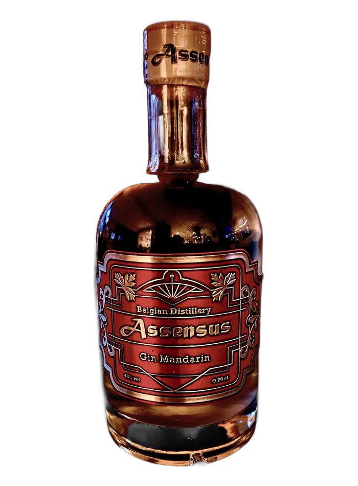 Assensus Mandarin Gin bottle – Assensus Distillery