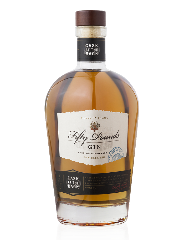 Fifty Pounds Gin Cask at the Back Special Edition bottle – Fifty Pounds Gin