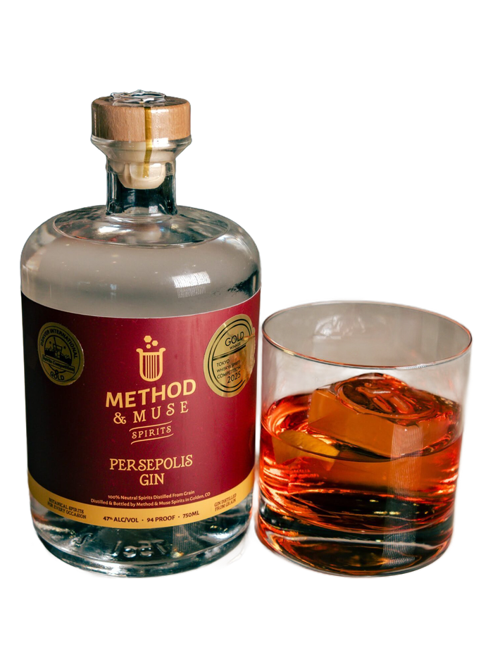 Persepolis Gin bottle – Method & Muse Spirits