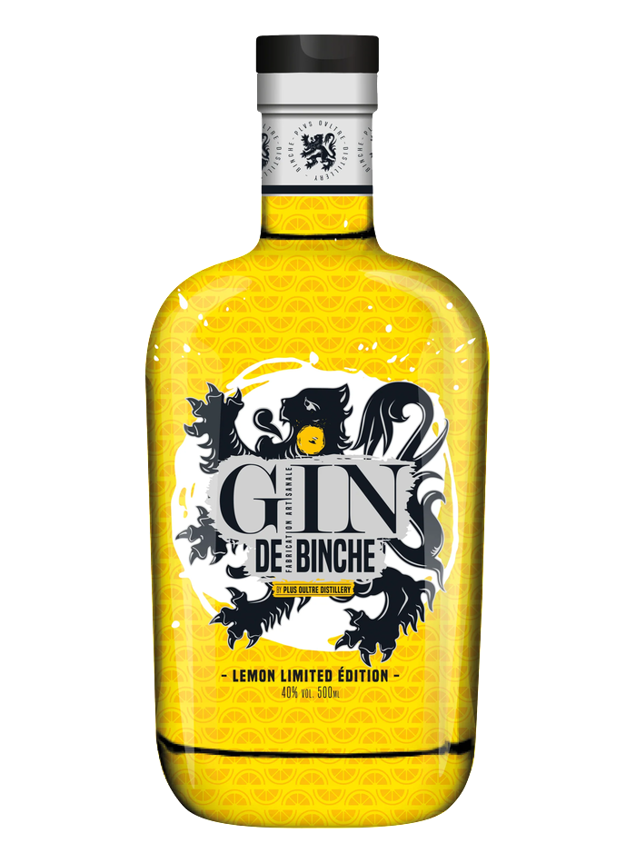 Gin de Binche Lemon Edition bottle – Plus Oultre Distillery