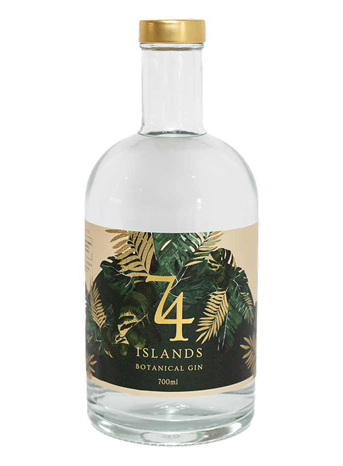 74 Islands Botanical Gin bottle – 74 Islands