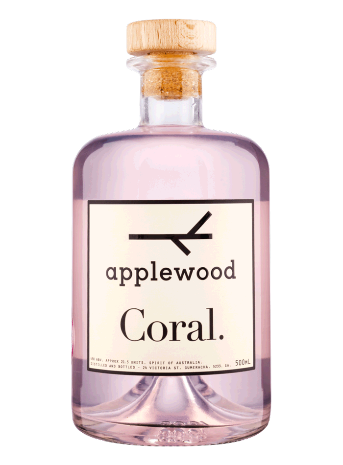 Applewood Coral Gin bottle – Applewood Distillery
