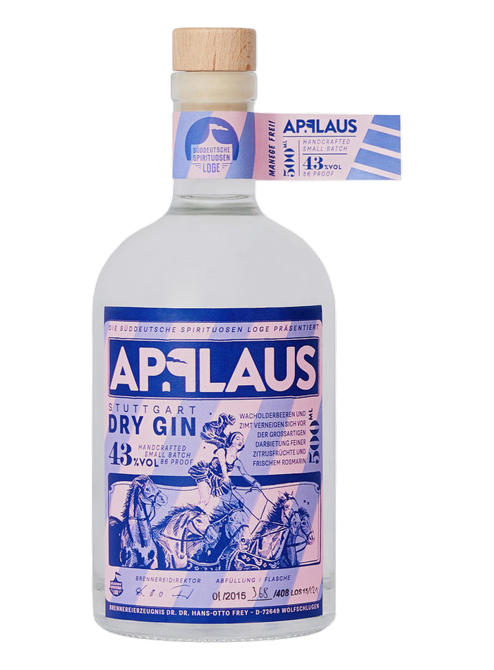 Applaus Stuttgart Dry Gin bottle – Applaus Gin