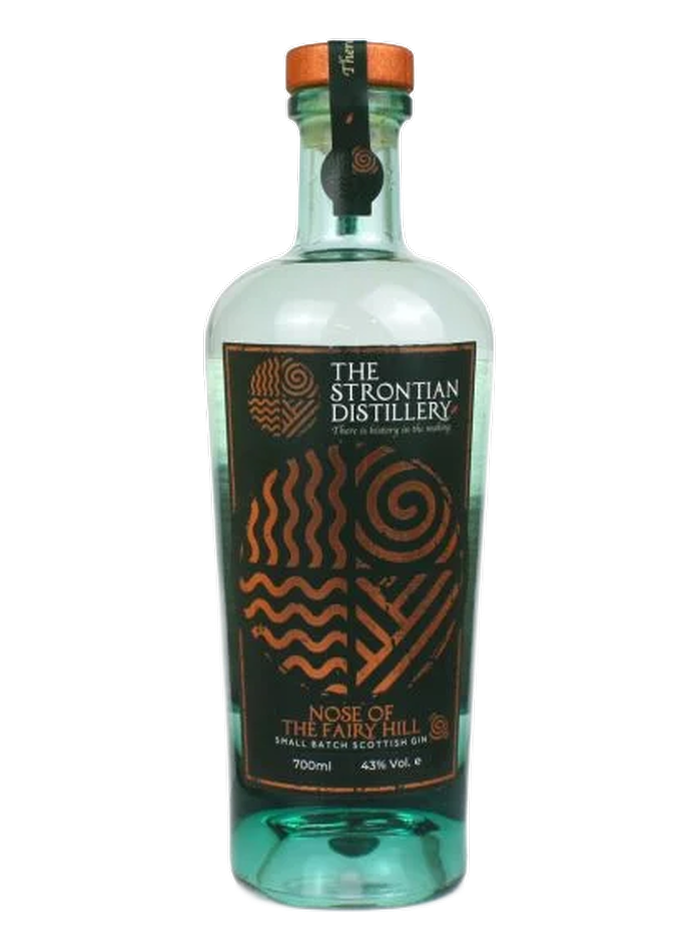 Nose of the Fairy Hill Gin bottle – The Strontian Distillery