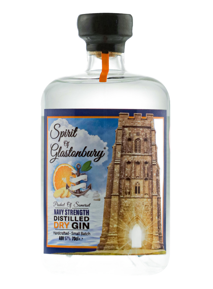Bouteille de Spirit of Glastonbury Orange & Ginger Navy Gin – Spirit of Glastonbury