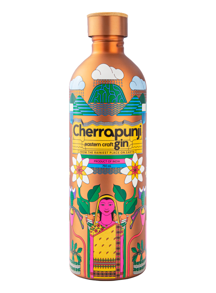 Cherrapunji Eastern Craft Gin bottle – Cherrapunji