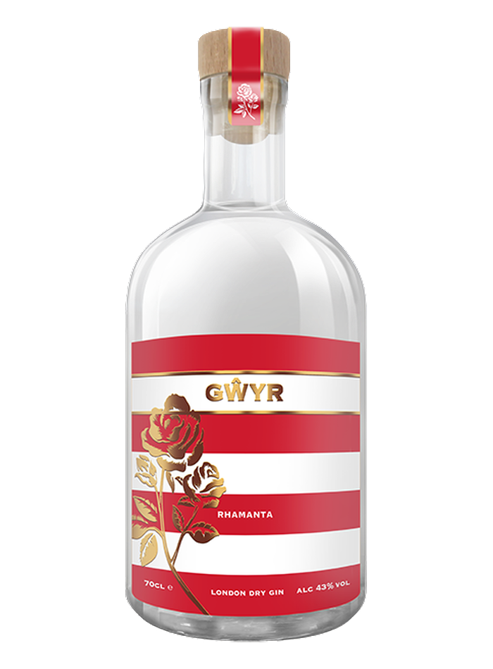 Bouteille de GWYR Rhamanta London Dry Gin – The Gower Gin Company