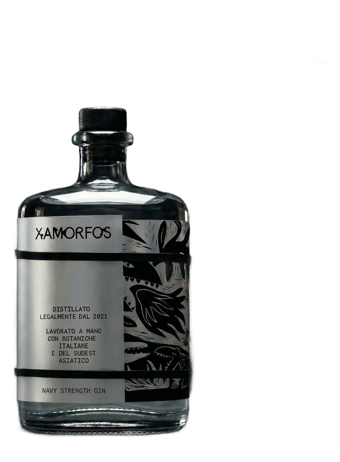 Xamorfos Premium Navy Strength Gin bottle – Xamorfos