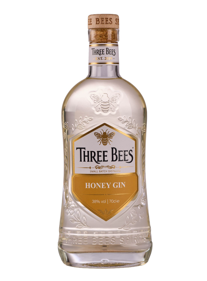 Three Bees Honey Infused Gin bottle – Three Bees Spirits