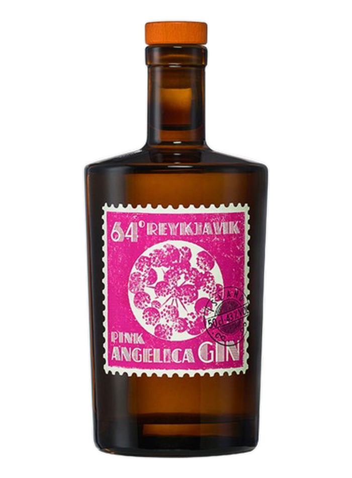 Bouteille de Angelica Pink Gin – 64° Reykjavik Distillery