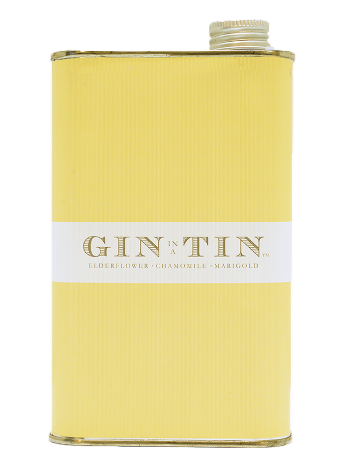 Gin In A Tin No 5 Elderflower Chamomile & Marigold bottle – Gin In A Tin