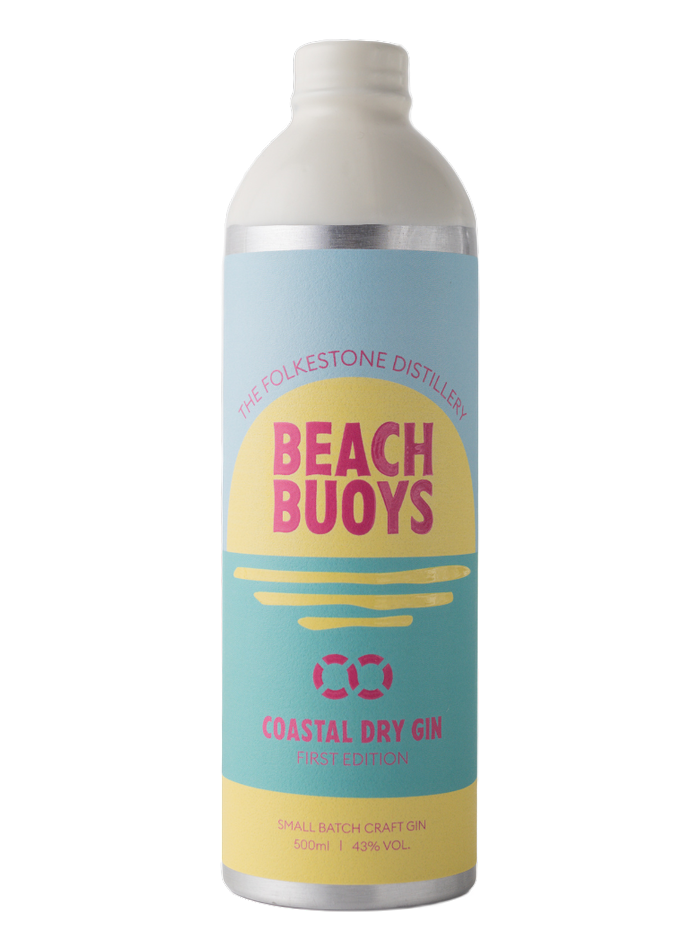 Beach Buoys Coastal Dry Gin bottle – The Folkestone Distillery