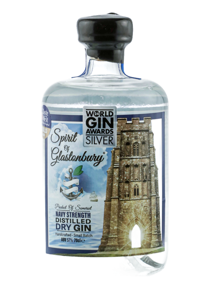 Spirit of Glastonbury Navy Strength Gin bottle – Spirit of Glastonbury