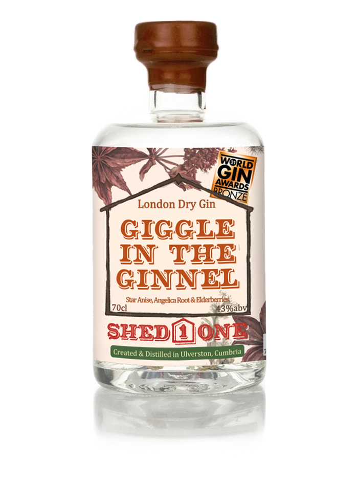 Shed One Giggle in the Ginnel Gin bottle – Shed 1 Gin