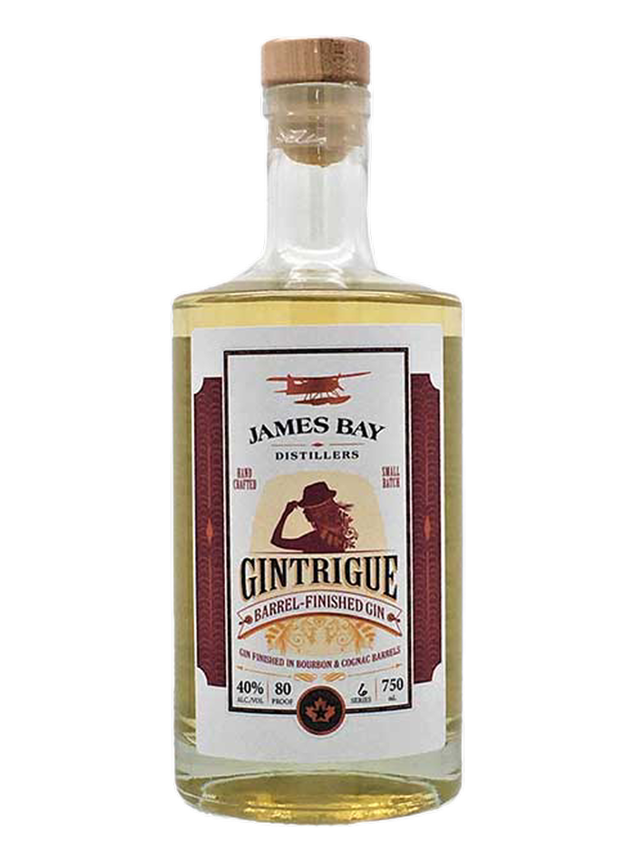 Bouteille de James Bay Gintrigue Barrel-Finished Gin – James Bay Distillers
