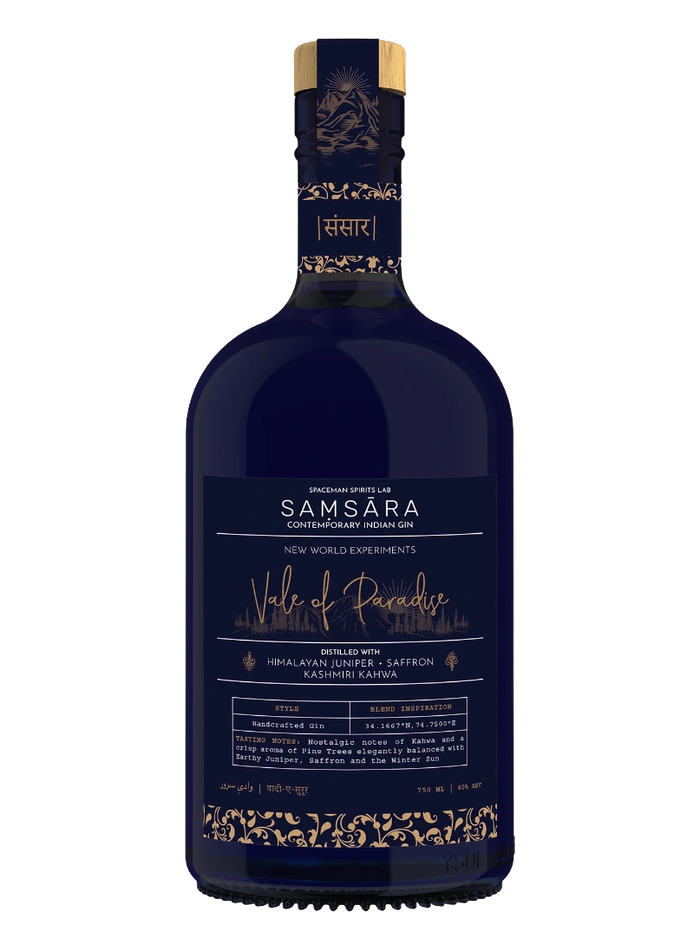 Samsara The Vale of Paradise Gin bottle – Samsara
