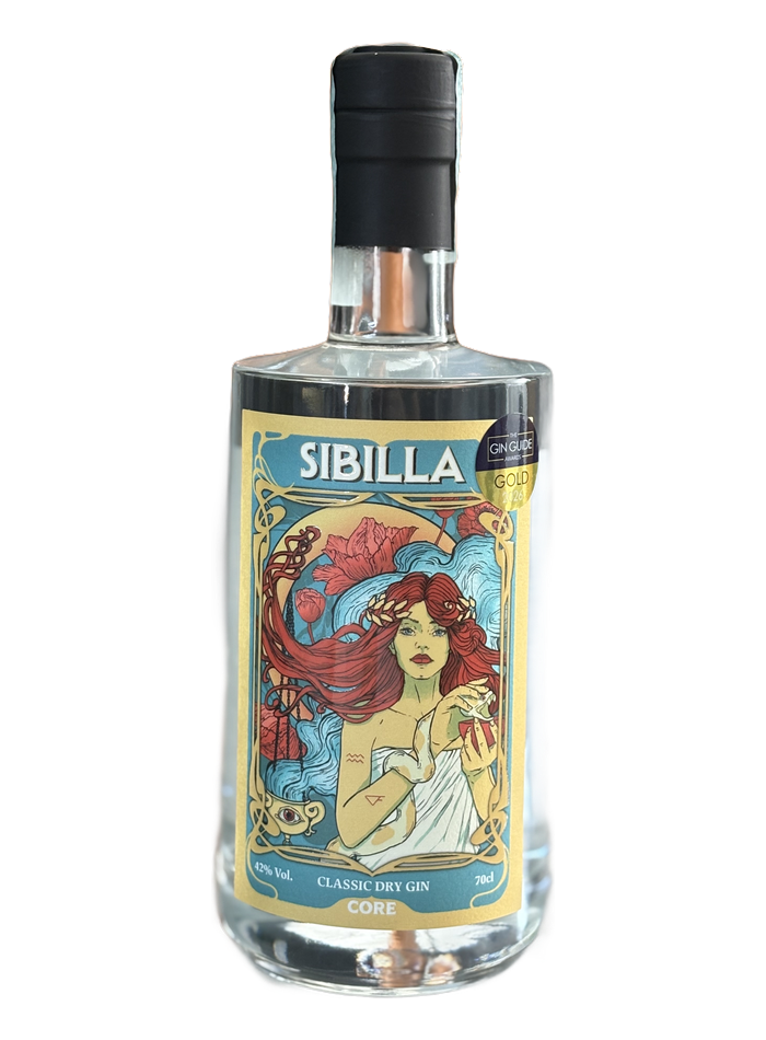 SIBILLA Classic Dry Gin bottle – Core Distillery