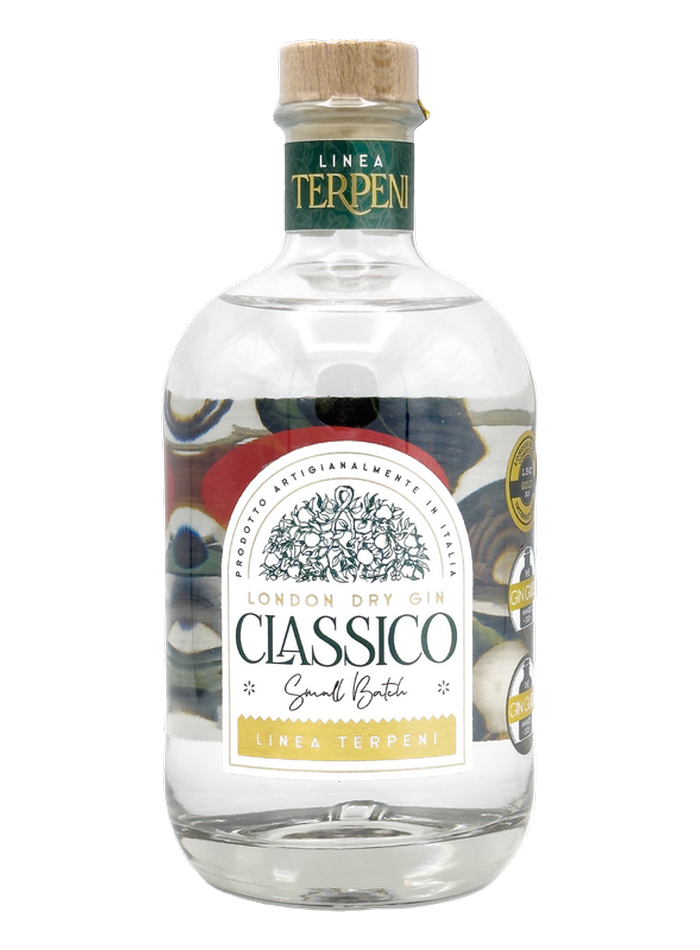 Terpeni Classico London Dry Gin bottle – Zona B Craft Distillery