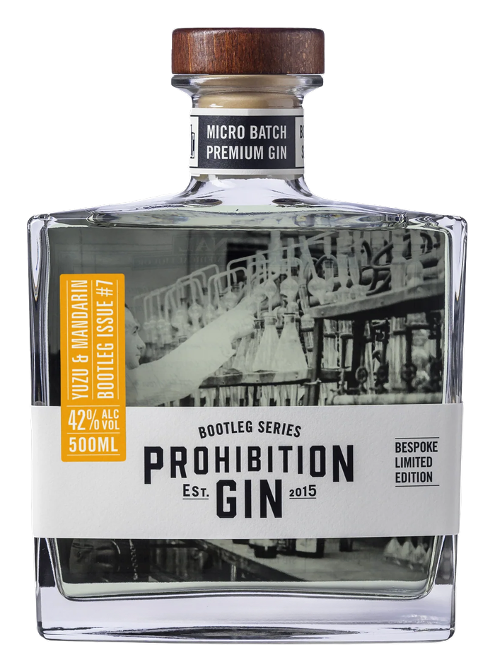 Bouteille de Yuzu & Mandarin Gin – Prohibition Liquor Co.