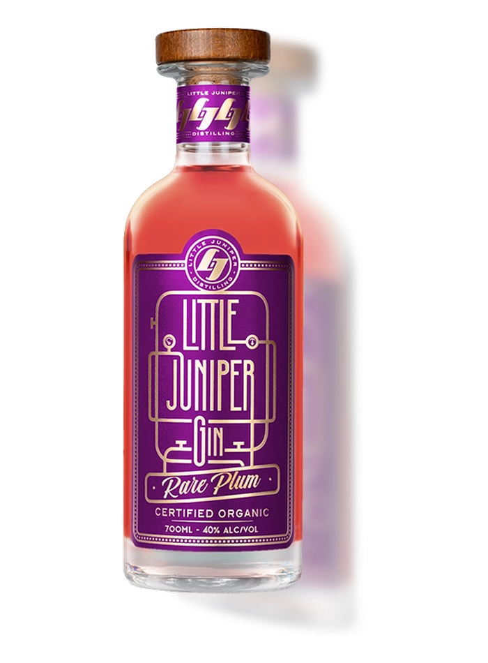 Bouteille de Little Juniper Rare Plum Gin – Little Juniper Distilling