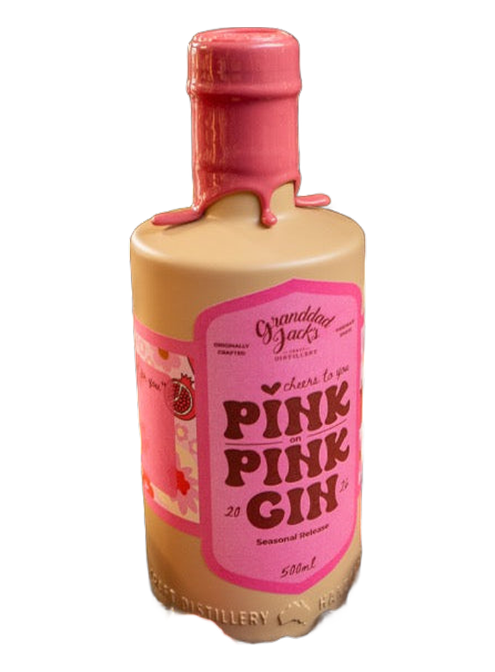 Pink on Pink Gin 2026 bottle – Granddad Jack's
