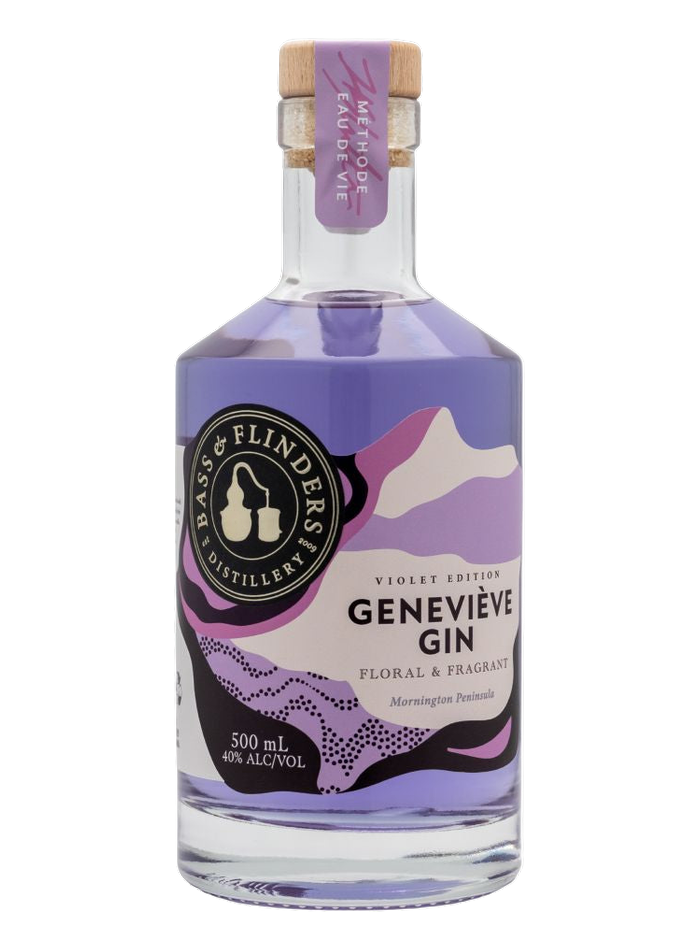 Bouteille de Geneviève Gin Violet Edition 2026 – Bass & Flinders Distillery