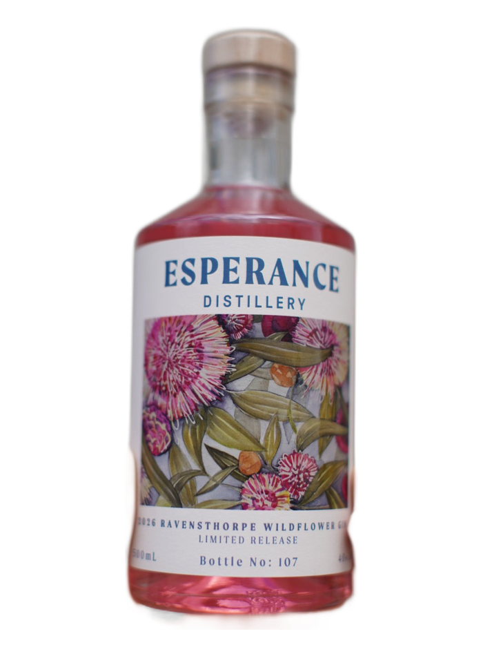 2026 Ravensthorpe Wildflower Gin Limited Release bottle – Esperance Distillery Co