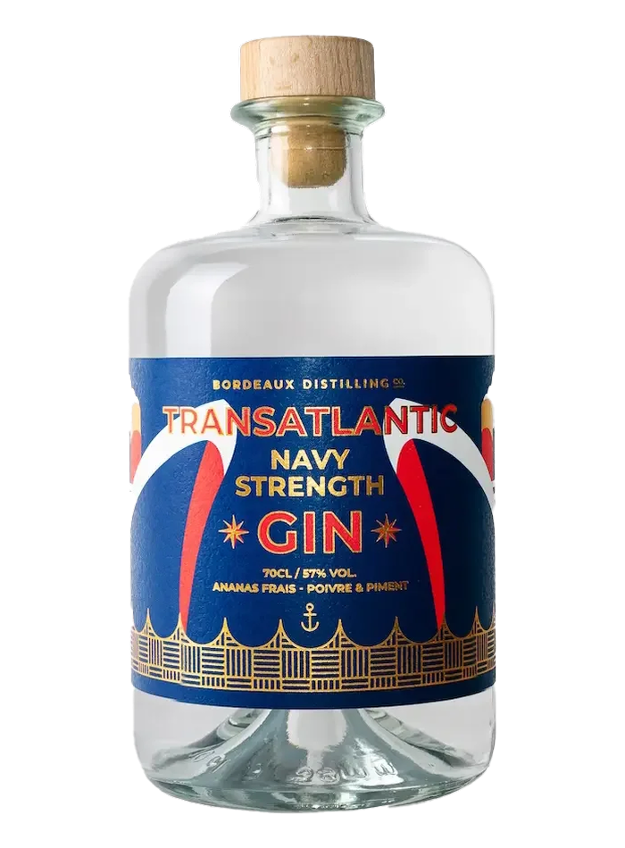 Transatlantic Navy Strength Gin bottle – Bordeaux Distilling Co.