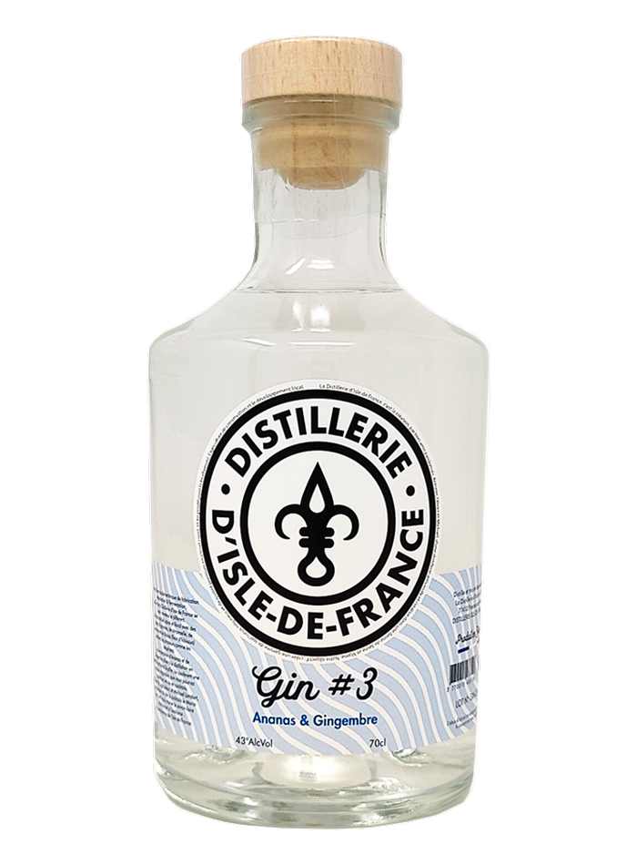 Gin No 3 bottle – Distillerie d'Isle de France