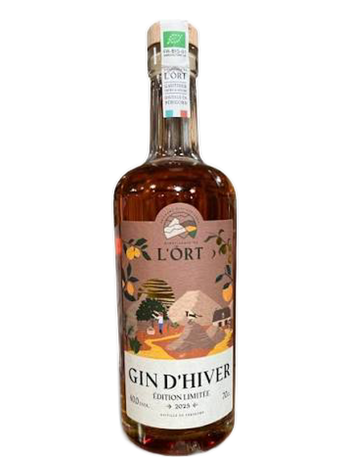 Gin d'Hiver bottle – Distillerie de l'Ort