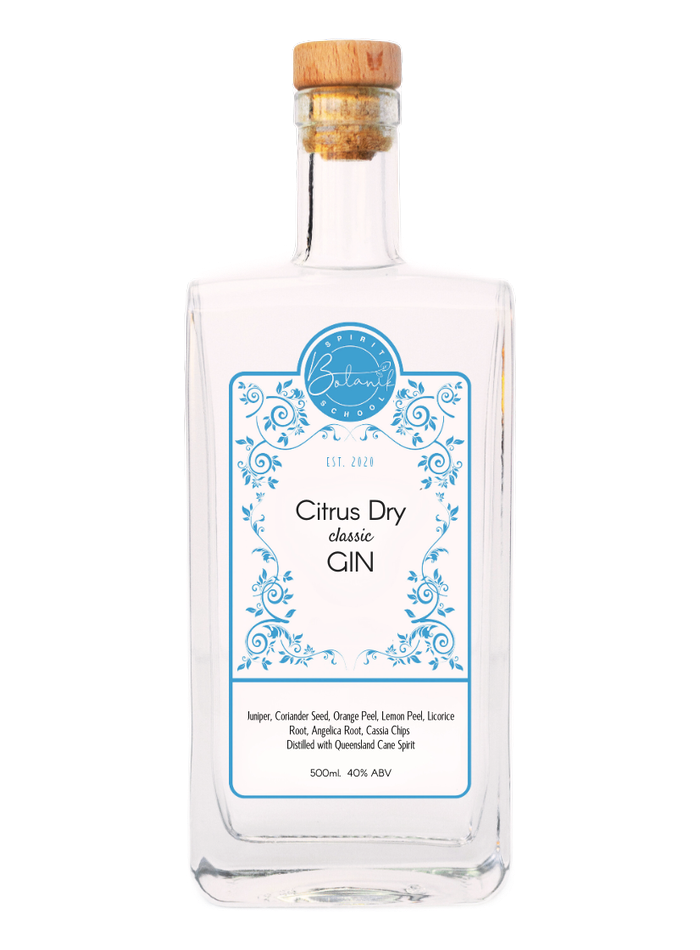 Botanik Citrus Dry Gin bottle – Botanik