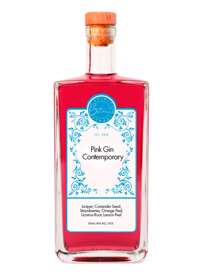 Bouteille de Botanik Pink Gin – Botanik