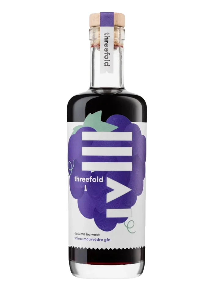 Threefold Shiraz Gin bottle – Threefold